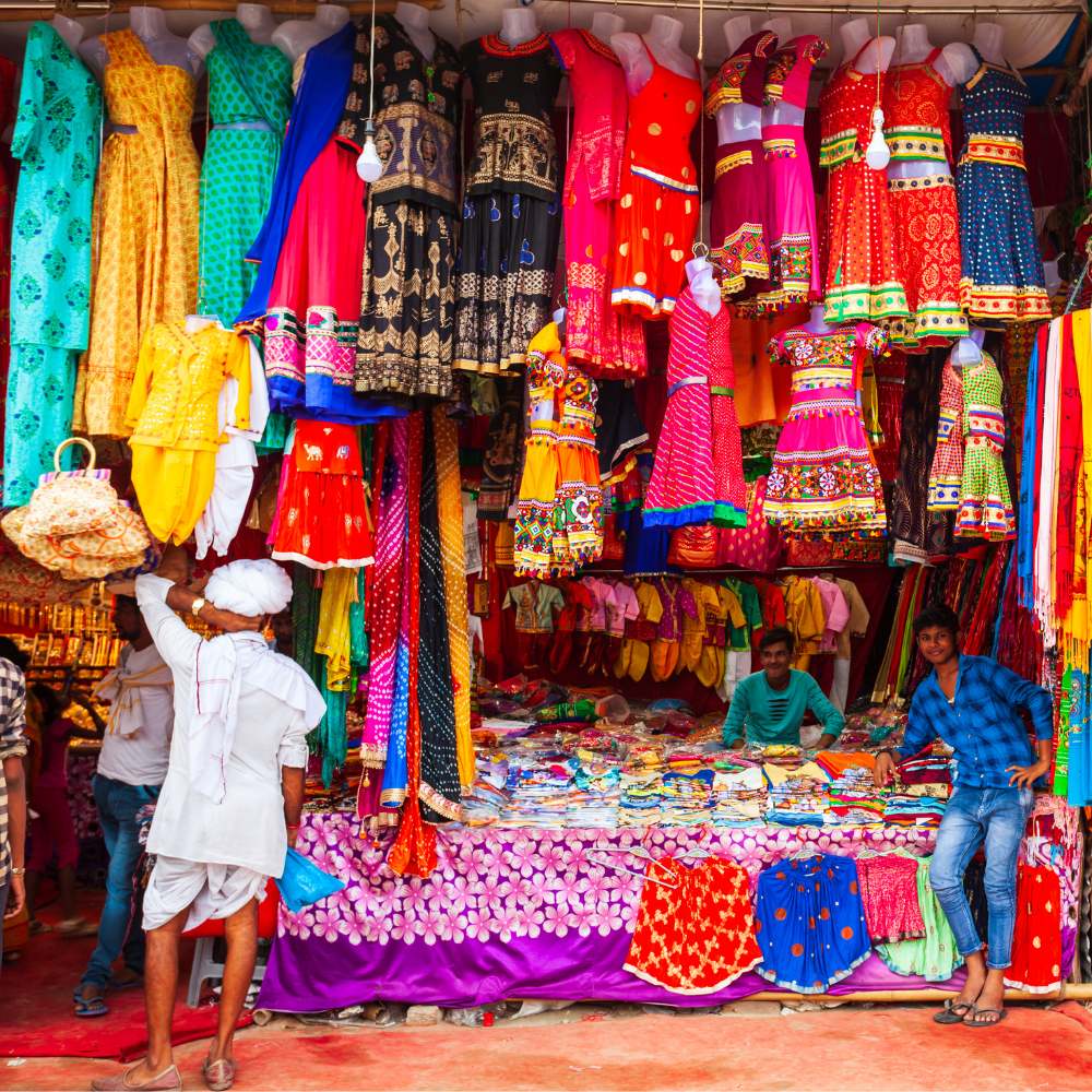 Clothes shopping for a first-time visitor in India: