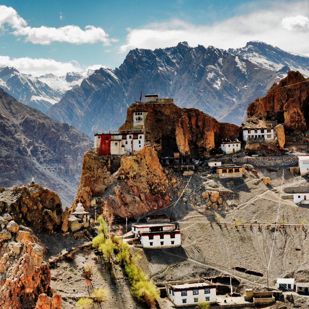 Dhankar Village and Dhankar Lake