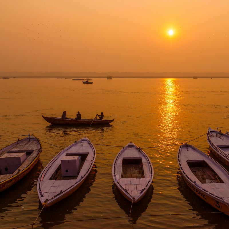 Varanasi Ghat on Sunrise