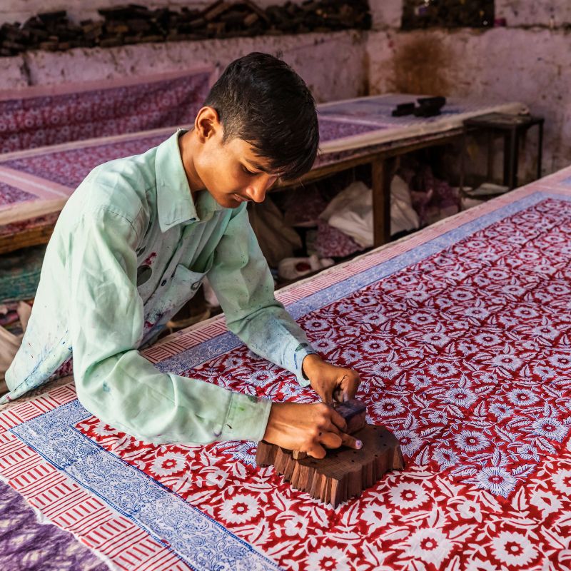 Craftsman doing his craft