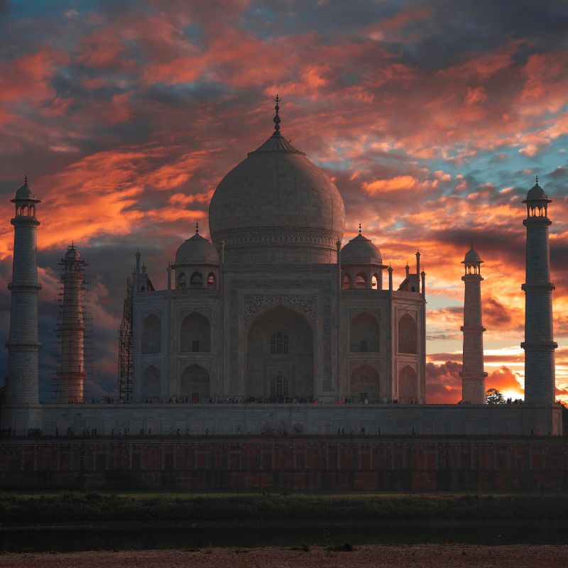 Sunset at Taj Mahal